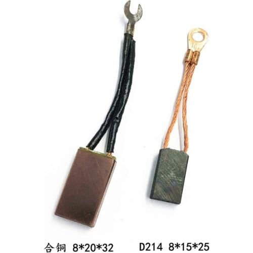 Copper Carbon Brush Motor Special Brush Size 8*20*32 8*15*25 Wire Length 70mm Electrical