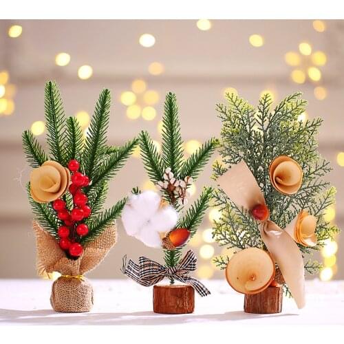 Mini Christmas Tree Christmas Ornaments Desktop Decoration Christmas Gifts Desktop Small Ornaments Scene Decoration Props