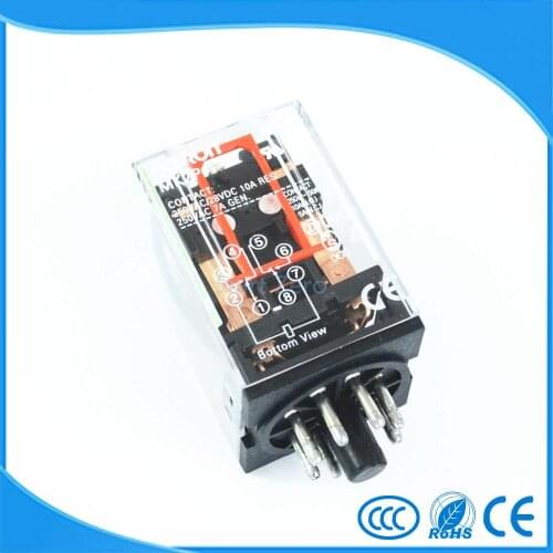 MK2P-I AC 220V Coil 8 Pins General Purpose Electromagnetic Relays
