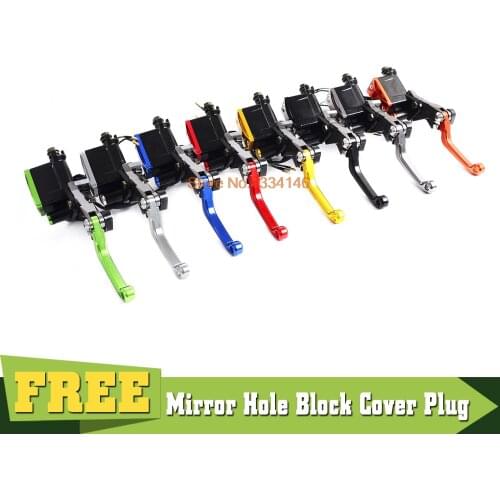 7/8" Motorcycle Brake Clutch Master Cylinder Reservoir Levers Set For Honda CR 80R CRF 125F 150R 250R 450R 250X 450X 230F XR CBR