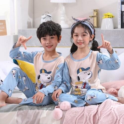 New 2021 Cartoon Kid Pyjamas Spring Autumn Boy Pajamas Set Children Pyjamas christmas Kids Clothing Set boy sleepwear