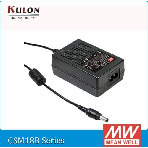 Original Meanwell GSM18B15-P1J mean well 18W 1.2A 15V AC/DC Green Medical Adaptor