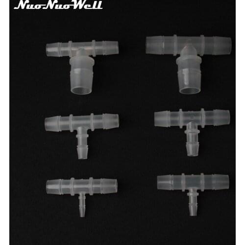 4pcs PP 12mm 14mm 16mm 18mm 20mm Reducing Tee Connector Water Pump Silicone tube Joint Soft Hose Adapter Garden Micro Irrigation