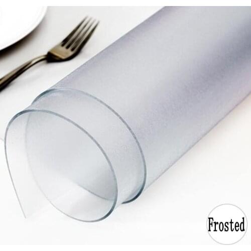 Thick 1.5mmTransparent PVC Tablecloth Waterproof Table Cover Oil-proof Soft Glass Protect kitchen Dinning Table High Quality