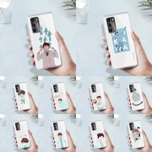 Haikyuu Oikawa Phone Case Transparent For Huawei MATE P 40 30 20 10 pro plus lite X 5G Soft TPU Clear Mobile bags