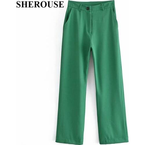 Женские брюки с высокой талией Sherouse China At AliExpress