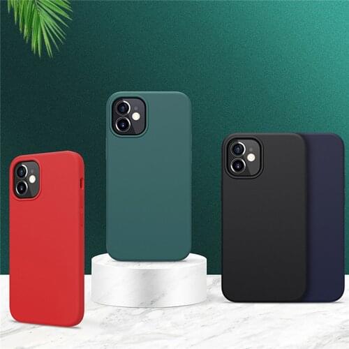 Silicone Phone Protective Case Shockproof Back Cover Shell for iPhone12 Mini/12/Pro/12Pro Max Phone Accessories