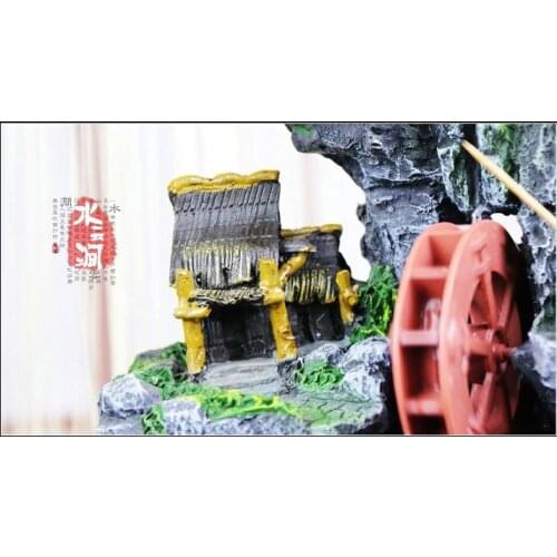 Rockery fish pond, fountain waterscape, waterscape decoration, Feng Shui wheel, home accessories, wedding gifts