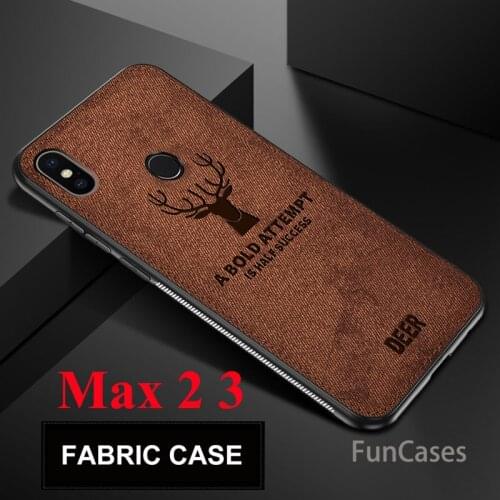 Fabric Case For Xiaomi Max 2 3 Case Silicon Soft Edge Protective Shell Cover For Xiaomi Max 3 Fabric Soft Back Cover Case Coque