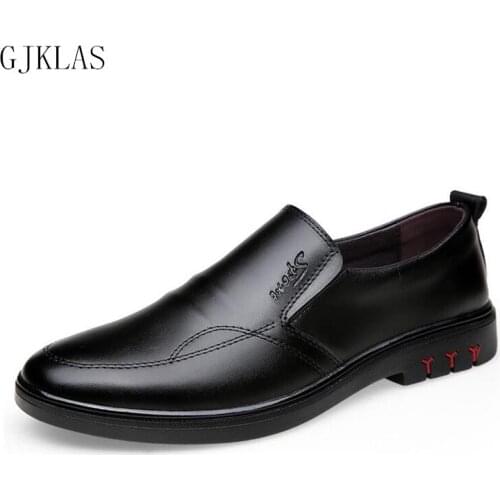 Formal Leather Shoes for Men Brown Black Shoe Dress Men Loafers Shoes Genuine Leather Office Business Shoes Men Classic Vintage
