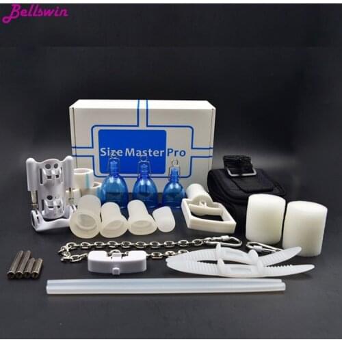 Sexo all in one size master penis enlargement peni length enlarger extender vaccum holder sex toy for male men adult training