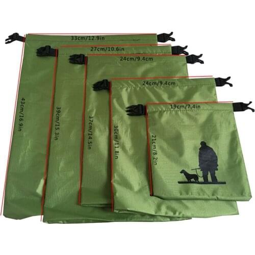 5/3pcs Alot 1.5L/2.5L/3.5/4.5L/6L Outdoor swimming Waterproof Bag Camping Rafting Storage Dry Bag With Adjustable Strap 5 Size