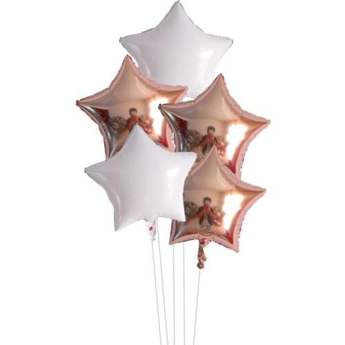 5pcs/set 18inch Star Helium Foil Balloons for Wedding Party Air Ball Decoration Baby Shower Kids Birthday Party Balloon Supply