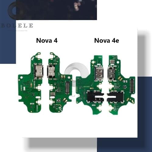 Charge Port For Huawei Nova 4 4e Nova4 VCE-AL00 USB Charger Port Dock Connector Plug Board Charge Charging Flex Cable Microphone
