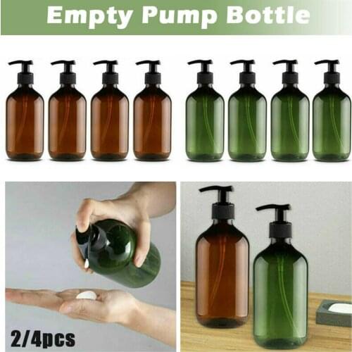 1/2 Pcs 300/500ml Empty Pump Bottles Lotion Shampoo Liquid Container for Home Travel Dropship Storage Bottles & Jars Home & Gard
