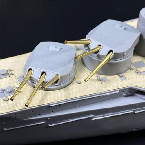 12pcs/set Mini Metal Barrels for 1/350 Scale SMS Viribus Unitis Battleship Dreadnought with Trumpeter 05364 Model Kits