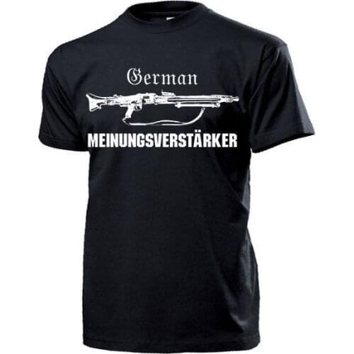2019 Summer Brand Clothing German Meinungsverstarker MG3 Maschinengewehr 42 Bundeswehr Fun - T Shirt#18061 Novelty T Shirt