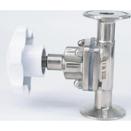 3/4" 19mm 316 Stainless Steel Ferrule O/D 50.5mm Sanitary Tri Clamp Diaphragm Valve Brew beer Dairy Product