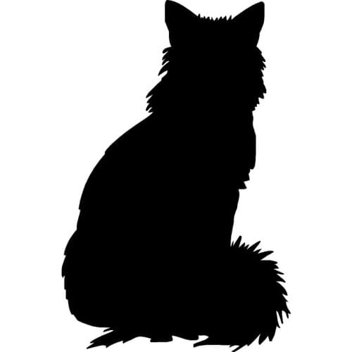 9.5*14.6CM Cute Pet Cat Car Stickers Decals Car Cover Scratches Animal Cartoon Decoration Accessories C6-0058