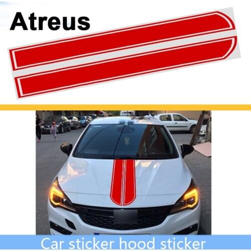 Atreus For VW polo passat b5 b6 Mazda 3 6 cx-5 Toyota corolla Ford focus 2 Car Styling Engine Hood Fender Decal Cover Sticker