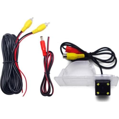 JanDeNing HD CCD Car Rear View Parking/ OEM License Plate Light Camera With 4 LED Lights For Volkswagen Santana/Jetta Vento