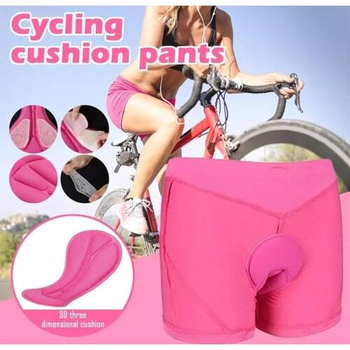 Womens Cycling Shorts 3D Gel Padded Breathable Underwear Bicycle Road Bike MTB Shorts Riding Downhill Shorts S-3XL Pink