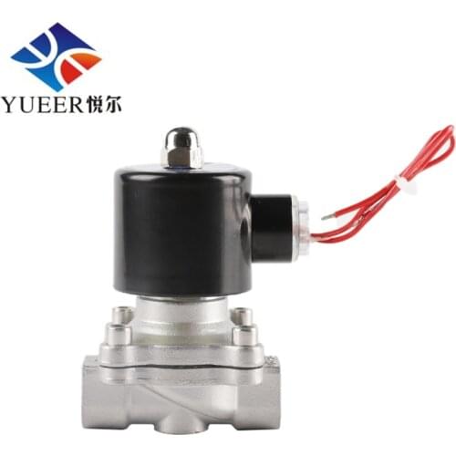 DN15 DN25 Electric Control Normally Closed Weak Corrosion Resistant Stainless Water Solenoid Valve