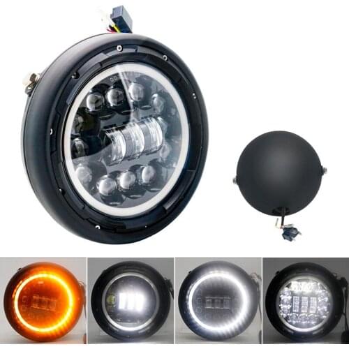Motorcycle 7 inch LED Headlight for Harley Choppe Bobber Street Tracker Yamaha Honda Suzuki Cafer Racer Motorcycle Headlamp