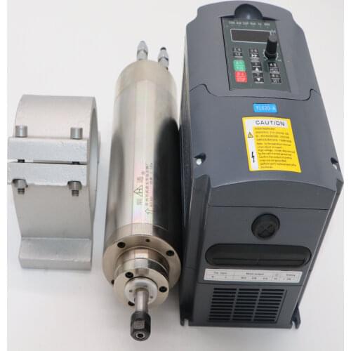 CNC milling spindle ER11 1.5KW water cooling spindle motor +1.5kw inverter+1 matched spindle support