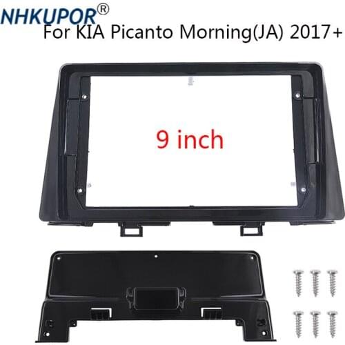 2 Din Head Unit Radio Fasica For KIA Picanto Morning(JA) 2017+ Stereo Panel Radio Trim Kit Face Frame Refitting Installation