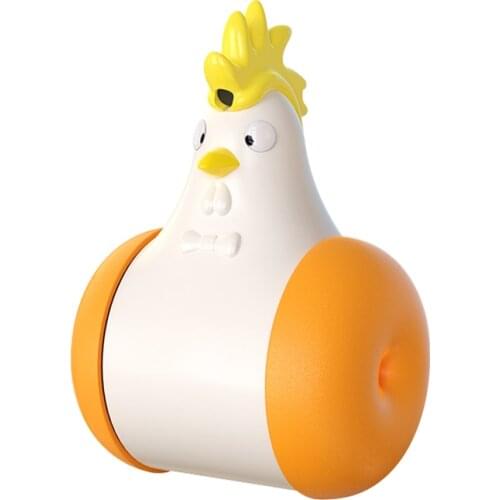 Cat Toys Chicken Light Car Infrared Funny Kitty Equiped Call Device Self-Weight Balance Movement Sooth Pet Emotion Supplies