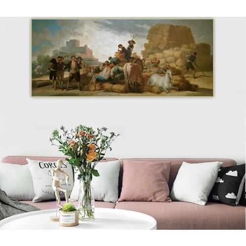 Citon Francisco Goya《Summer(The Harvest)1786》Canvas Oil Painting Artwork Poster Picture Wall Background Decor Home Decoration