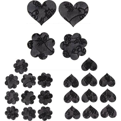 Heart Pattern Lace Breast Cover, Womens Breast Sticker Nipple Covers for Dress Pasties Tape Invisible Adhesive Bra, Breast Tape