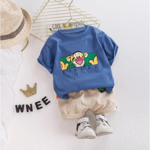 2020 Summer Toddler Baby Boys Clothes Sets For Cartoon T Shirt Shorts Kids Children Casual Suit Baby Infant Clothing Sets