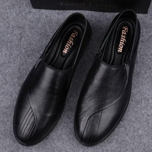 Loafer for slippers Mens zapatillas sandales sandals men casual Male de on large black classic cuir man shoe cuero formal white