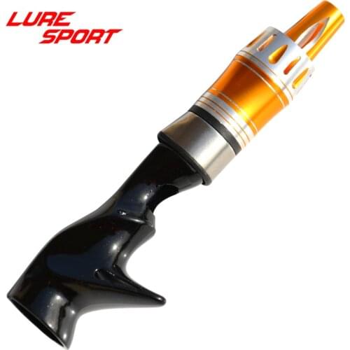LURESPORT 2pcs Black paint 16 ACS Reel Seat Aluminum gold hole Cap Rod Building Component Repair rod DIY Accessory