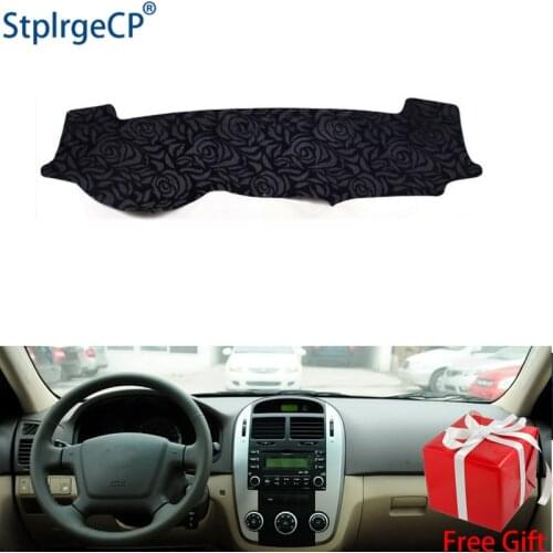 Latest Rose Pattern Non-slip Car Dashboard Cover Dash Mat Pad DashMat ANti-UV Car Sticker for kia cerato 2005-2015 Car Styling