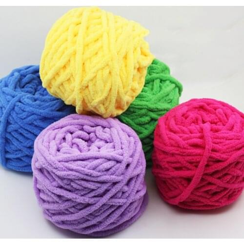New Warm Cotton Fashion Single-Strand Thick Wool Yarn Fiber Velvet Yarn Hand Knitting Wool Crochet Yarn for DIY Hat Baby Sweater
