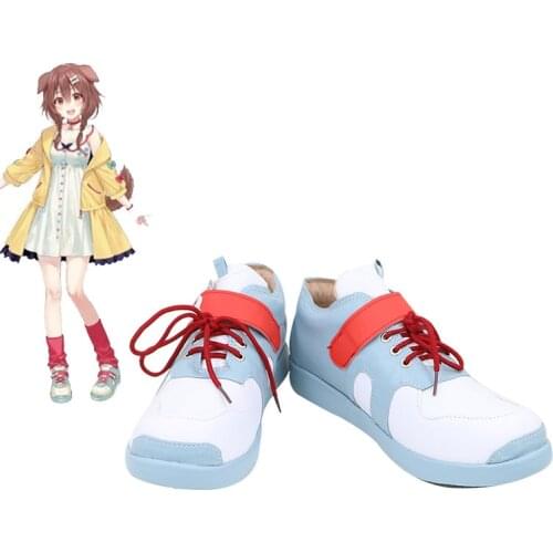 VTuber Inugami Korone Cosplay Shoes Cute Womens Halloween Carnival Boots Custom Made Cosplay Accessories Prop
