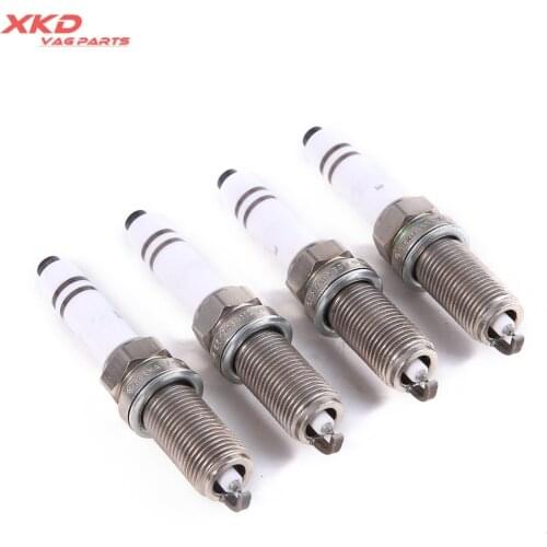 OE 4pcs Spark Plugs Set For V-W Golf Beetle A-UDI A3 A4 A5 S3 Q5 TT 2.0T 06K 905 611 C 06K905611C