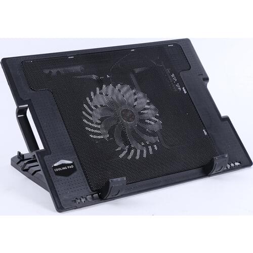 Laptop Cooler Cooling Pad, Slim Portable USB Powered Gaming Laptop Cooler Stand Holder Riser, Adjustable Height, Black