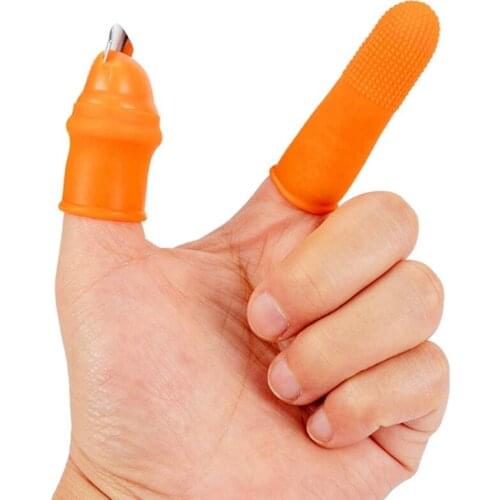 Garden Farm Orchard Fruit Vegetable Thumb Picking Knife Pruning Shears Silicone Finger Gloves Saw Straight Blade Optional Cutter