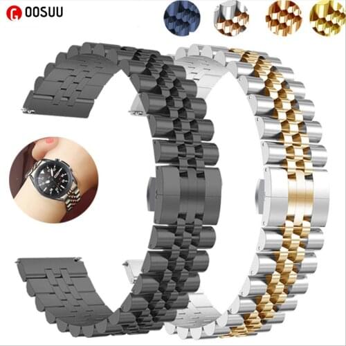 For Samsung Galaxy Watch Model 22 Watchband Metal Buckle Belt Luxury Watch Strap for Samsung Galaxy Watch 3 45mm R840 Bracelet