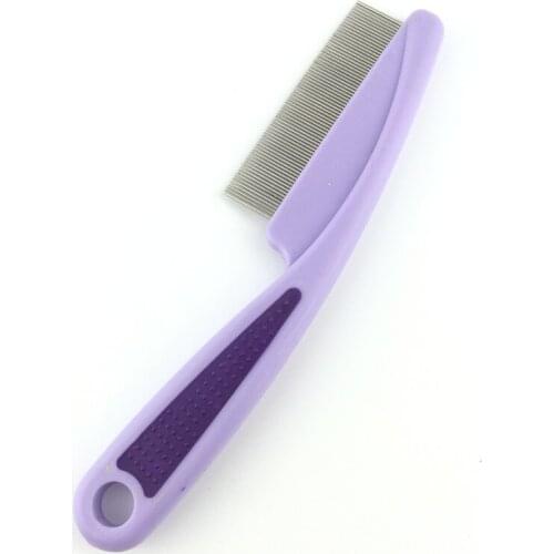 By Random Stainless Steel Dog Cat Pin Comb Multicolor Hair Beauty Brush Flea Remover Pet Professional Grooming Supplies