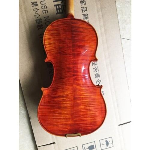 High quality handmade violin 4/4 3/4 Spruce Panel Maple Back solid Flamed wood violin beginner student stringed instruments