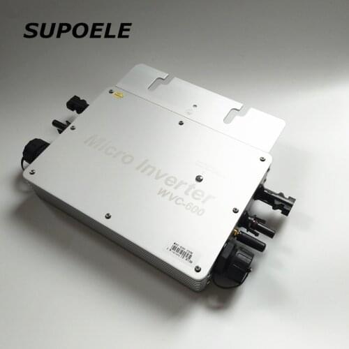 Wifi Version Waterproof WVC600 MPPT Solar Grid Tie Micro Inverter Microinverter Inversor 600W For Smart Solar On Grid System