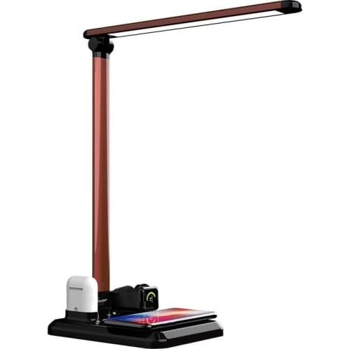 Magic Circle Wireless Charger LED Charging Table Lamp Folding 4 In 1 For Phone Smart Watch Headset Bracket