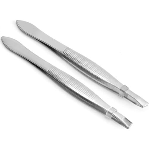 10 Pcs/set Stainless Steel Eyebrow Tweezers Hair Pluckers Clip Eyebrow Trimmer Eyelash Extension Clip Makeup Beauty Tools