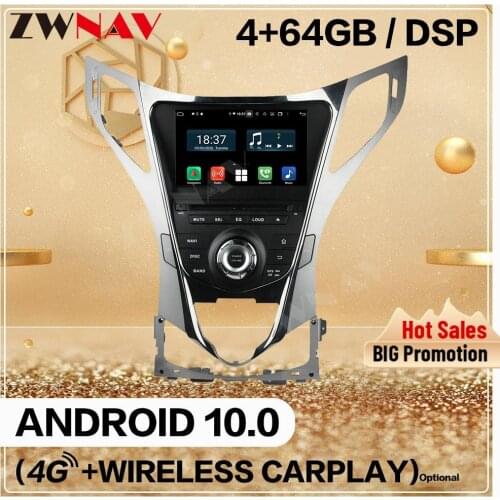128GB 2 Din For Hyundai AZERA Grandeur i55 Android 10.0 Screen Multimedia Player Audio Radio GPS Navi Head Unit Auto Stereo