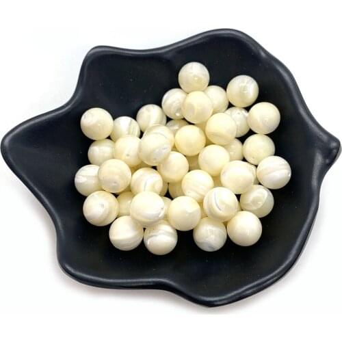 3pcs Sea Shell Beads White Half Hole Beads Polished for DIY Jewelry Necklace Bracelet Earrings Jewelry Accessories Charm Crafts